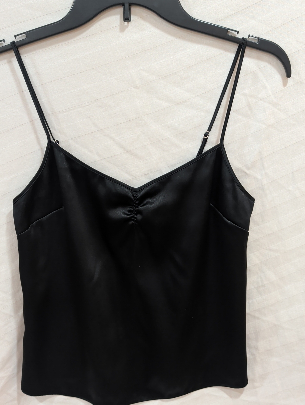 Victoria's Secret Satin Cami Top Black XS Like New
